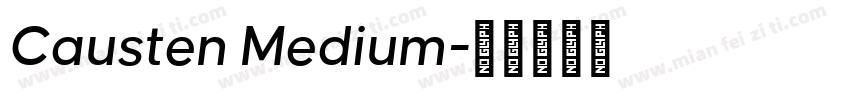 Causten Medium字体转换